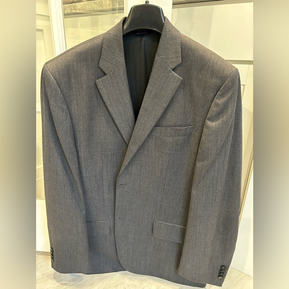 Banana Republic Suit 42R 32x30 Charcoal Gray